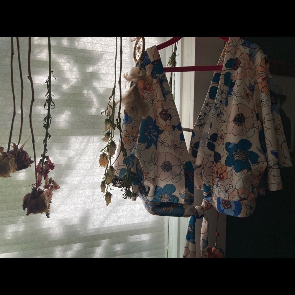 Zara kimono-style crop top.